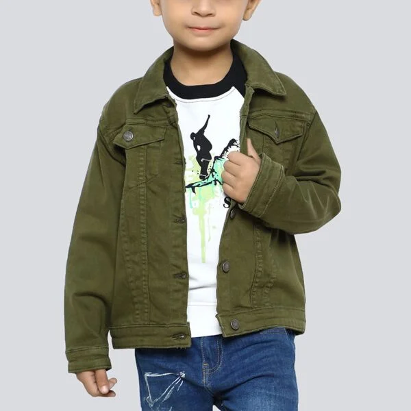 Army Green Denim Jacket