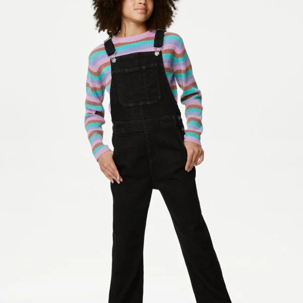 Black Denim Overall