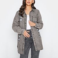 Acid Wash Long Sleeve Shirt