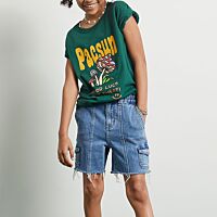 Cargo Denim Shorts