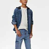 Loose Fit Cargo Jeans
