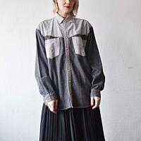 Two-Tone Western Denim Shirt