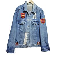 Vintage Patched Denim Jacket