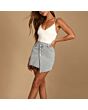 Asymmetric Denim Skirt