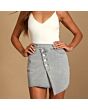 Asymmetric Denim Skirt