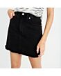 Black Denim Mini Skirt
