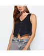Black Denim Vest