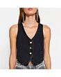Black Denim Vest