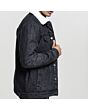 Black Sherpa Jean Jacket