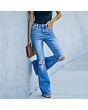 Ripped Bootcut Jeans