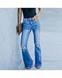 Ripped Bootcut Jeans