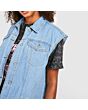 Oversized Denim Vest 