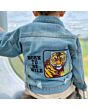 Cheetah Print Denim Jacket