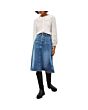 Long A Line Denim Skirt