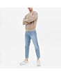 Cropped Straight Leg Jeans