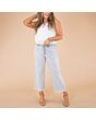 Short Wide Leg Jeans