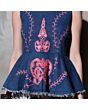 Embroidered Peplum top