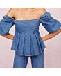 Off-Shoulder Peplum Top
