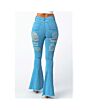 Ripped Bell Bottom Jeans