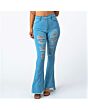 Ripped Bell Bottom Jeans