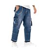 Distress Cargo Jeans