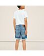 Distressed Denim Bermuda Shorts