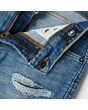 Distressed Denim Bermuda Shorts