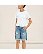 Distressed Denim Bermuda Shorts