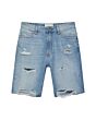 Distress Denim Shorts