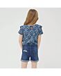 Floral Denim Shorts