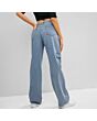 High Waisted Cargo Jeans