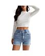 High Waist Denim Shorts