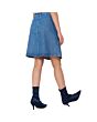 Midi A-Line Denim Skirt