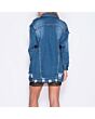Oversized Distressed Denim Jacket