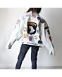 Oversized Patched Denim Jacket