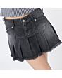 Pleated denim Skirt