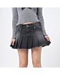 Pleated denim Skirt