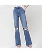 Ripped Flared Jeans