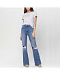 Ripped Flared Jeans