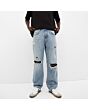 Ripped Wide Leg Jeans