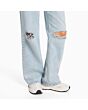 Wide Leg Distressed Jeans