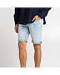 Cuffed Denim Shorts