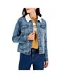 Denim Jacket with Sherpa Collar