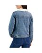 Denim Jacket with Sherpa Collar