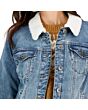 Denim Jacket with Sherpa Collar