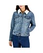 Denim Jacket with Sherpa Collar