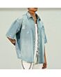 Ripped Denim Shirt