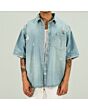 Ripped Denim Shirt