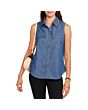 Sleeveless Chambray Shirt