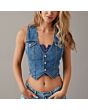 V-Neck Denim Vest